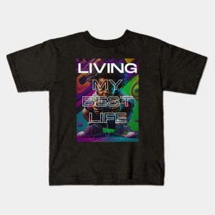 Gamer - Living my best life Kids T-Shirt